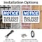 Signmission Man Door Entrance, 18 in W x Rectangle, Plastic OS-2PACK-NS-P-1218-L-14133 - alternate 2